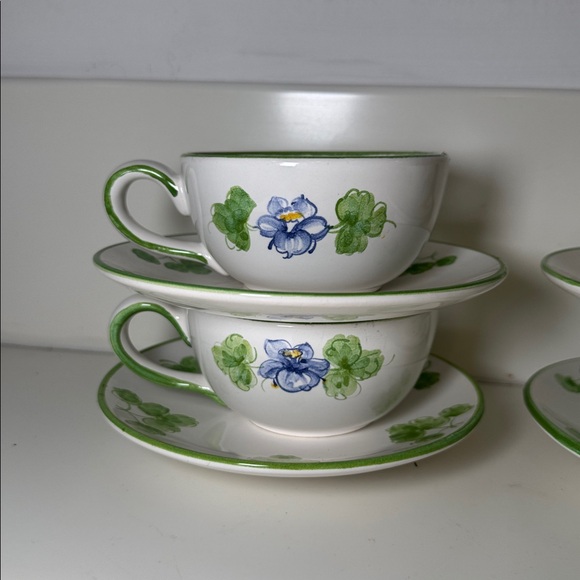 Vintage Tiffany & Co. Denver Botanic Gardens: Set of 4 Cups & Saucers - Picture 3 of 8